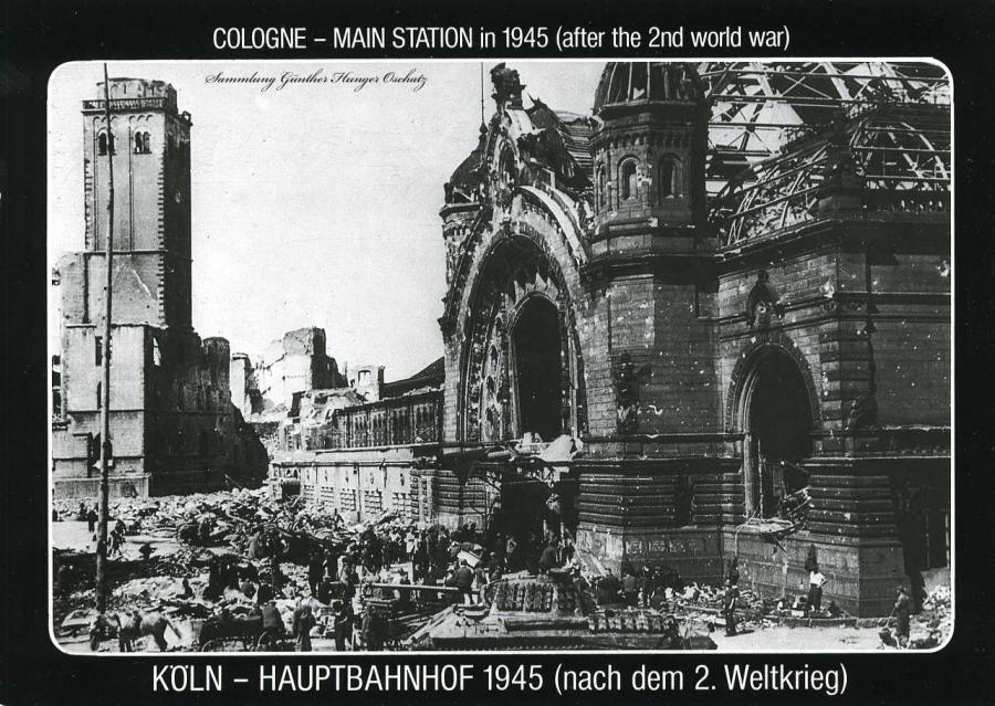 Köln - Hauptbahnhof Nach dem 2. Weltkrieg