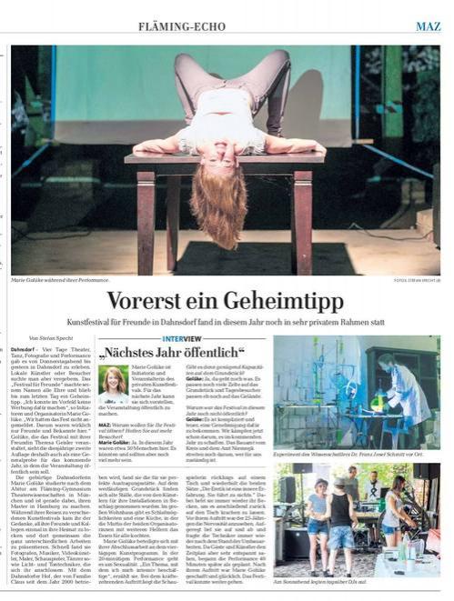 Märkische Allgemeine 28.07.2014
