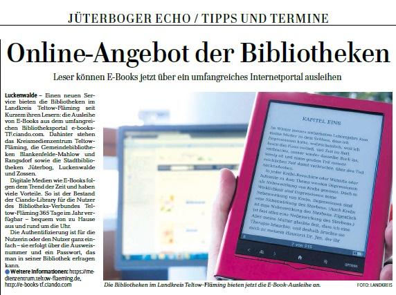 Märkische Allgemeine, Jüterboger Echo 16.02.2015, Seite 10