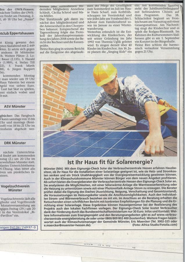 Münsterer Anzeiger vom 28.03.2019