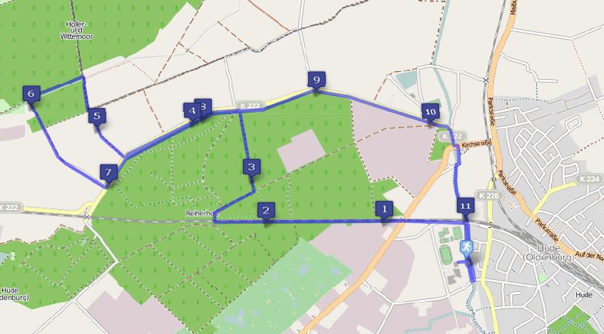 Nordic Walking Strecke