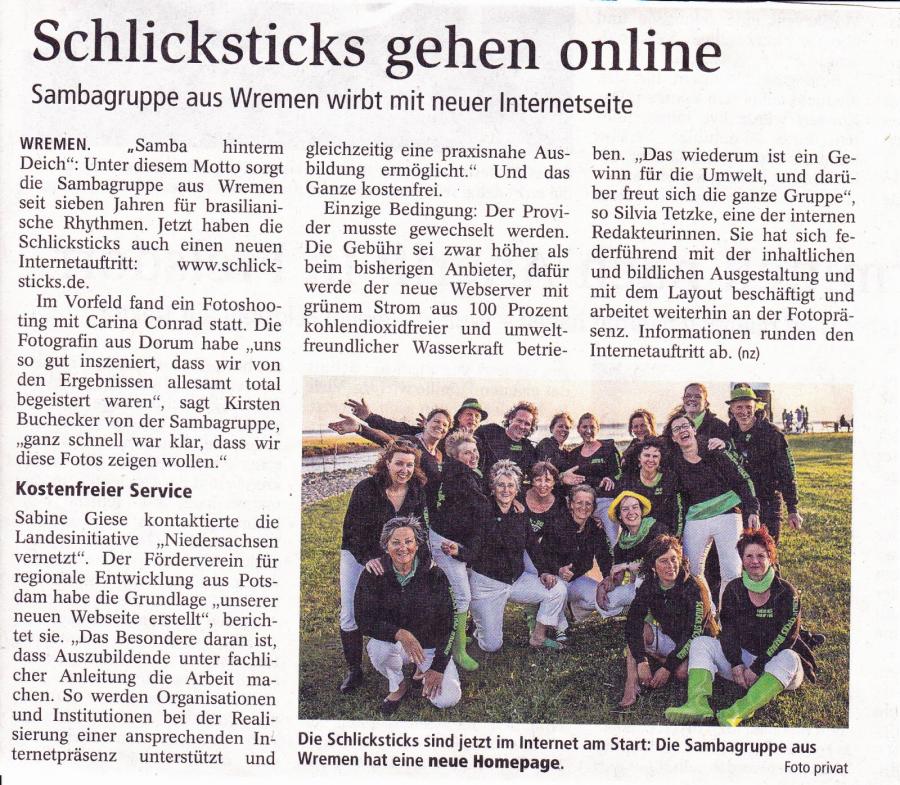 Nordsee-Zeitung Nov. 2016