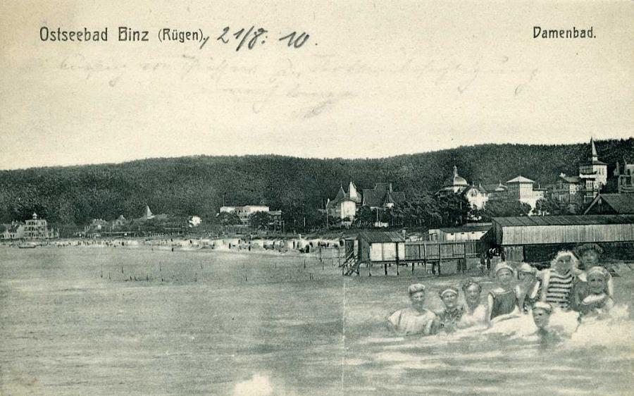 Ostseebad Binz Rügen  Damenbad 1910