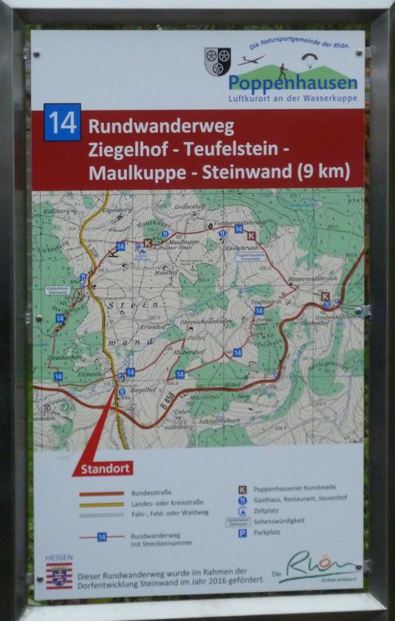 Streckenverlauf Rundwanderweg