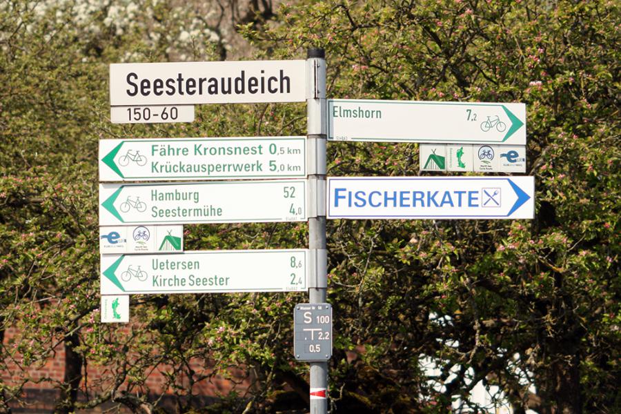 Radwege-Beschilderung