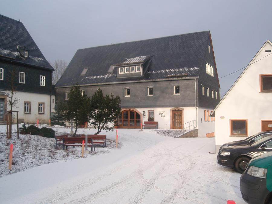 Rüstzeitheim im Winter.