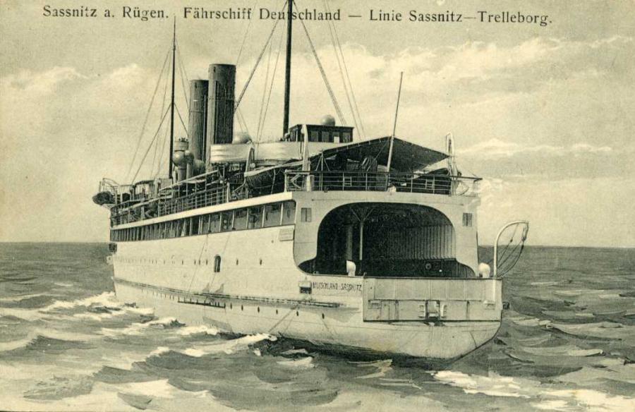 Sassnitz a. Rügen Fährschiff Deutschland Linie Sassnitz-Trelleborg