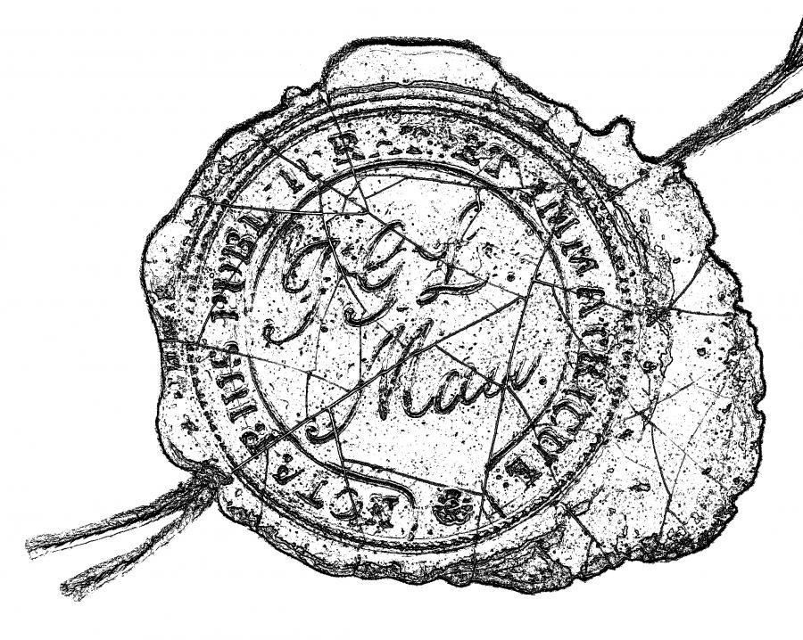 Siegel des Bürgermeisters Ludwig Mau