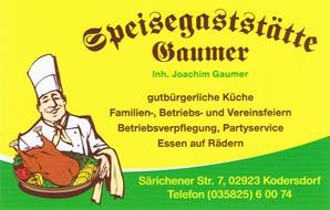 Speisegaststätte Gaumer