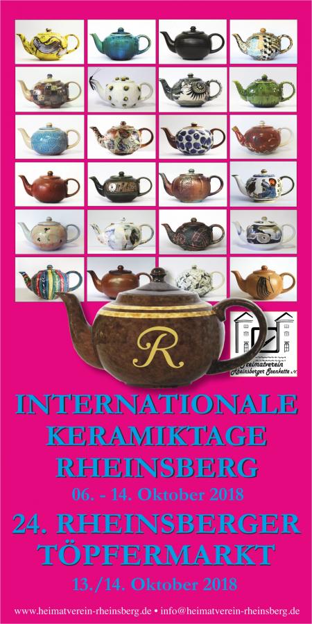 Broschuere 24. Rheinsberger Töpfermarkt 2018 Broschüre 24. Rheinsberger Töpfermarkt 2018