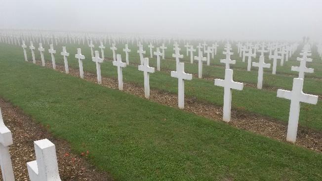 Zwischenstopp in Verdun, dem Ort gemeinsamer, leidvoller Geschichte
