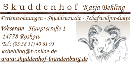 Visitenkarte Skuddenhof