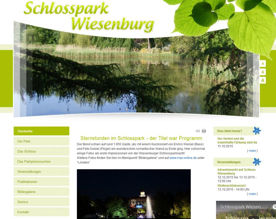 www.schlosspark-wiesenburg.de