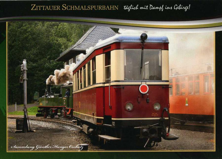 Der Zittauer Triebwagen VT 137 322 Bahnhof Bertsdorf