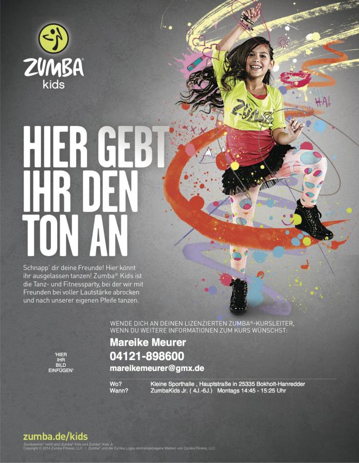 Flyer für Zumba Kids beim VSV