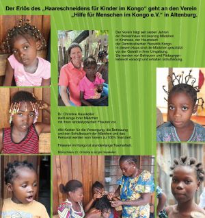 Haareschneiden für Kinder im Kongo