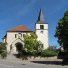 Die Kirche St. Martin in Poppenhausen von Außen