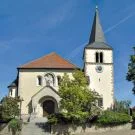 Die Kirche St. Martin in Poppenhausen von Außen