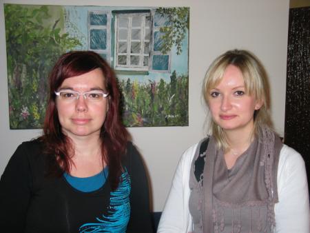 Frau Jitka Pawlik (links) und Frau Kerstin Drigalla (rechts)