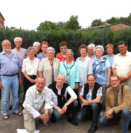 Der Vorstand des Heimatvereins mit den Gästen aus Finnland und Schweden am 26. Mai 2012
