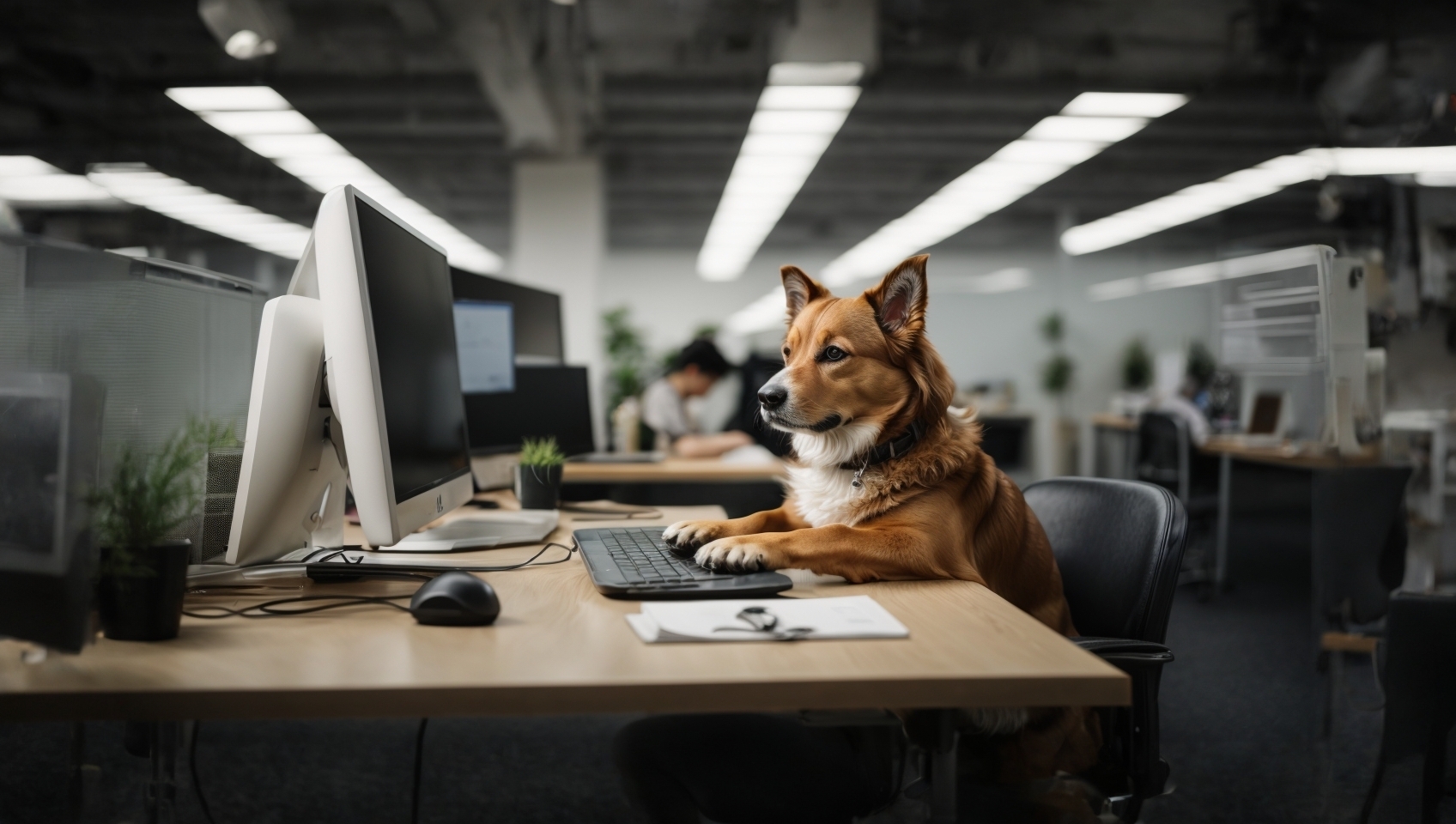 Hund am PC