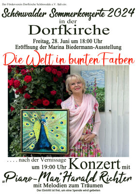 Veranstaltung: Schönwalder Sommerkonzerte 2024 Fr 28. 06. 2024