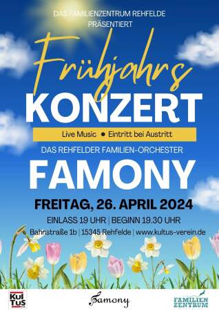 Veranstaltung: Frühjahrs Konzert - FAMONY