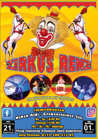 Veranstaltung: Circus Renz in Immenhausen