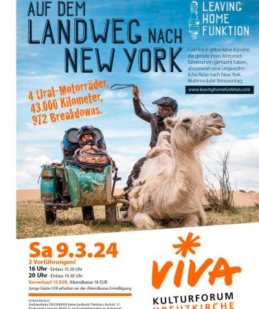 Veranstaltung: VIVA Multimediavortrag Auf dem Landweg nach New York