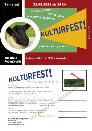 Karte Kulturfest auf dem Kunstfeld (Bild vergrößern)