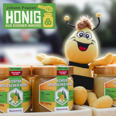 Honig aus eigener Imkerei (Bild vergrößern)
