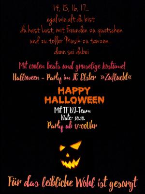 Plakat zu Halloweenparty