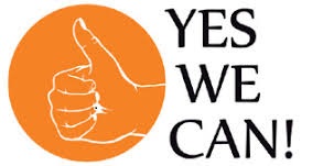 Das Bild zeigt das "Yes, we can!"-Logo
