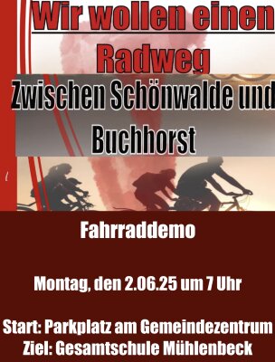 Veranstaltung: Fahrraddemo Mo 02. 06. 2025