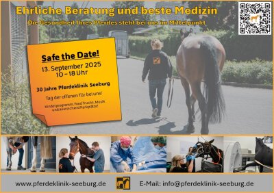 Veranstaltung: Tag der offenen Tür in der Pferdeklinik Seeburg GmbH Sa 13. 09. 2025