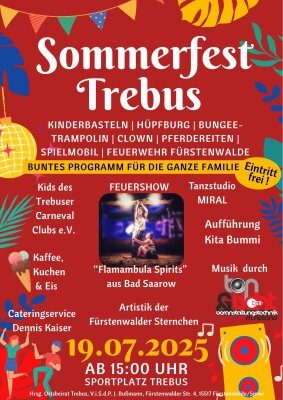 Veranstaltung: Sommerfest Trebus Sa 19.​07.​2025