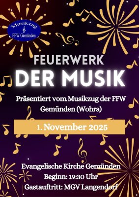 Veranstaltung: Feuerwerk der Musik Sa 01.​11.​2025