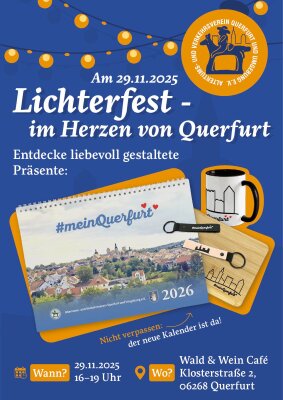 Plakat Lichterfest in Querfurt 29.11.2025