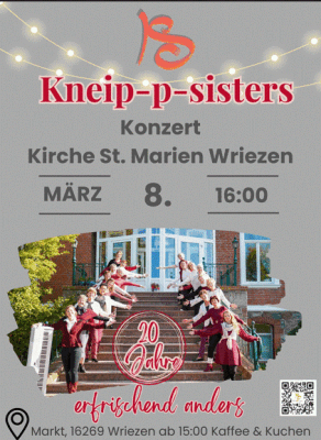 Die Buckower Kneip-p-Sisters feiern mit euch das 20 jährige Chorjubiläum. (Bild vergr&ouml;&szlig;ern)