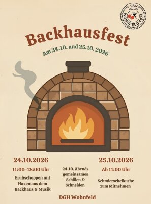 Plakat zum Backhausfest