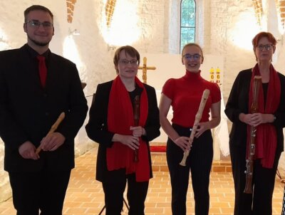 Veranstaltung: Konzert in der Dorfkirche Freienhufen mit dem Ensemble Flauta dulce So 26.​04.​2026