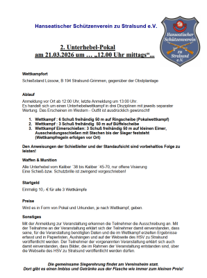 Veranstaltung: 2. Unterhebel-Pokal in L&uuml;ssow