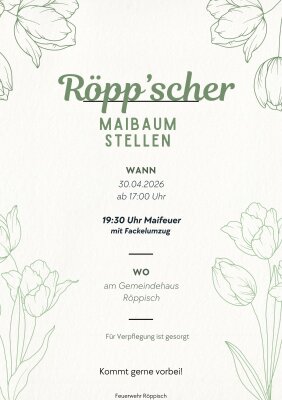 Flyer Maibaumstellen