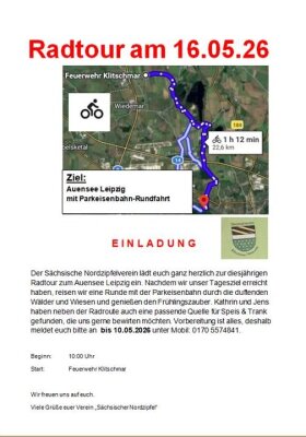 Verlauf /Beschreibung der Radtour