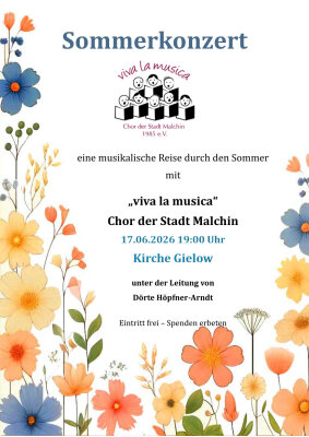 Sommerkonzert mit viva la musica in der Kirche Gielow