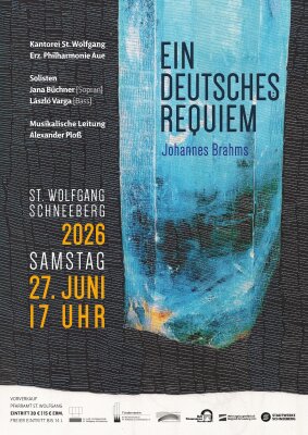 Plakat zum Konzert: Johannes Brahms: Ein deutsches Requiem (Bild vergr&ouml;&szlig;ern)