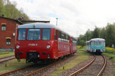 historischer Triebwagen der BR 771 (Bild vergr&ouml;&szlig;ern)