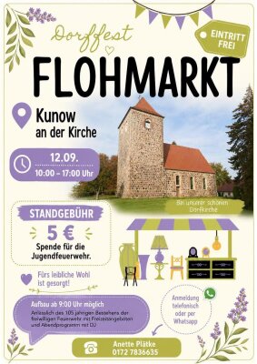Einladung zum Kunower Flohmarkt