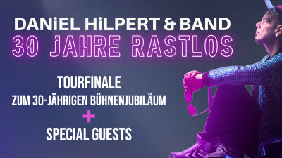 Seit drei Jahrzehnten auf der Bühne, unzählige Konzerte, bewegende Momente und eine außergewöhnliche musikalische Reise: Daniel Hilpert feiert sein 30-jähriges Bühnenjubiläum mit einem Tourfinale – und lädt sein Publikum zu einem Abend ein, der weit mehr als ein Konzert sein wird.