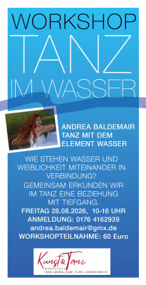 Flyer Workshop 'Tanz im Wasser'